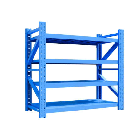 ชั้นวางของโล่ง 4 ชั้น ELIFE 200X200X60 ซม. สีน้ำเงิน หนาพิเศษ_0